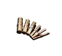 Raccordo for tubo flessibile dritto in ottone con attacco uguale da 4 mm, 5 mm, 6 mm, 8 mm, 10 mm, 12 mm, 16 mm, 19 mm, 25 mm, adattatore for connettore con attacco a barbetta in rame for gas(16-14mm)