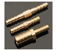 Raccordo for tubo flessibile dritto in ottone con attacco uguale da 4 mm, 5 mm, 6 mm, 8 mm, 10 mm, 12 mm, 16 mm, 19 mm, 25 mm, adattatore for connettore con attacco a barbetta in rame for gas(16-6mm)