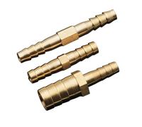 Raccordo for tubo flessibile dritto in ottone con attacco uguale da 4 mm, 5 mm, 6 mm, 8 mm, 10 mm, 12 mm, 16 mm, 19 mm, 25 mm, adattatore for connettore con attacco a barbetta in rame for gas(5mm)