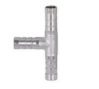 Raccordo for tubo flessibile in ottone cromato con attacco dritto/a gomito/a T/a Y/a croce da 4-25 mm, 2, 3, 4 vie, for aria, acqua e gas(16MM_1 PC)