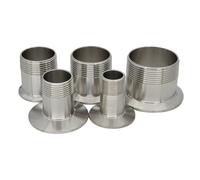 Raccordo for tubo in acciaio inossidabile sanitario 304 filettato maschio da 3/4“ 1” 2“ con ghiera Tri Clamp(3l4 x 50.5mm)
