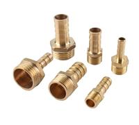 Raccordo for tubo in ottone 4mm 6mm 8mm 10mm 12mm Hose Barb Coda 1/8 "1/4" 1/2 "3/8" Standard Pipe Thread Connettore maschio Giunto Adattatore accoppiatore in rame(8mm Barb,1/2")