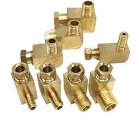 Raccordo for tubo in ottone M4 M6 M8 M10 1/8" 1/4" BSP maschio a gomito for tubo di compressione da 4 6 8 mm(1l8x6)