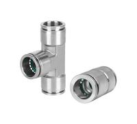 Raccordo for tubo pneumatico in acciaio inossidabile 304 PE PK PLM PM Connettore for tubo aria M5 1/8 1/4 3/8 1/2 1 pz(PM,10mm)