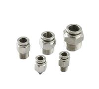 Raccordo for tubo pneumatico in acciaio inossidabile 304 PL Connettore for tubo dell'aria 1/8 1/4 3/8 1/2 Raccordi for tubi a sgancio rapido 1 pz(12-04 (12mm-1l2))