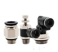 Raccordo for tubo pneumatico SL con anello di tenuta Connettore for tubo dell'aria G1/8 G1/4 G3/8 G1/2 Raccordi for tubi a sgancio rapido 1 pz(6-04 (6mm-1l2))
