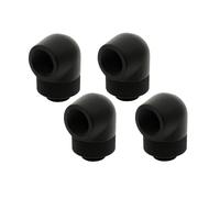 Raccordo girevole XSPC G1/4"""" 90 gradi V2 nero opaco, confezione da 4