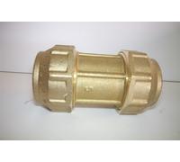 Raccordo Giunzione Manicotto ottone a compressione polietilene PEAD 50x50 63x63