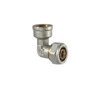 Raccordo gomito femmina per multistrato a stringere 1/2" x 20mm