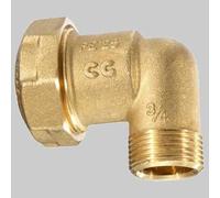 RACCORDO GOMITO MASCHIO PE ANELLO RESINA 40 x 1'1/4
