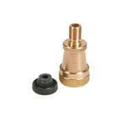 Raccordo gonfiaggio universale In ottone, per valvole italiane (Regina) e Ciclo