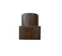 Raccordo Grondaia Bicchiere Riduzione Quadrata Tonda Gronda Plastica (cm 8x8 maschio x tondo cm 8 femmina)