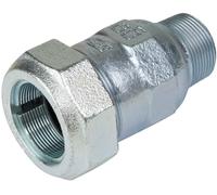 RACCORDO IN GHISA A STRINGERE AVVITARE PER TUBO FERRO ZINCATO COMPRESSIONE GEBO