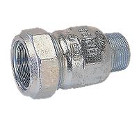 Raccordo in ghisa monogiunto a compressione Maschio 3/4'' x 26,9 mm per acciaio