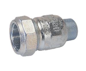 Raccordo in ghisa monogiunto a compressione Maschio 3/4'' x 26,9 mm per acciaio