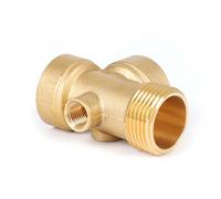 Raccordo in ottone a 4 vie DN25 1″/DN13 1/4″ Attacco autoclave,pompa,manometro,serbatoio a membrana