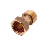 Raccordo in ottone BSP maschio 1,9 cm x 1,9 cm femmina per contatore dell'acqua, tubo