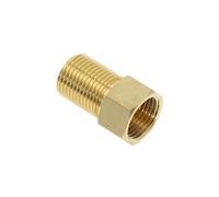 Raccordo in ottone da 1/2" BSP maschio a femmina, accoppiatore dritto, adattatore connettore, lunghezza 28 mm, 40 mm, 50 mm, 70 mm, 100 mm, lunghezza 40 mm