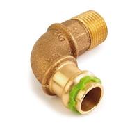 Raccordo In Rame SudoPress Curva Di Transizione 90° 22 Mm X R3/4" Ag VC001G