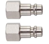 RACCORDO INNESTO RAPIDO CON FILETTATURA 1/4" FEMMINA 2 PEZZI FERVI ART. 0783/1F