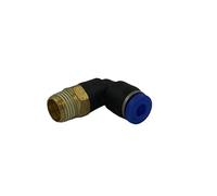 Raccordo Innesto rapido pneumatico a L per tubo 4 mm filetto 1/8" - Conf.15 pezzi