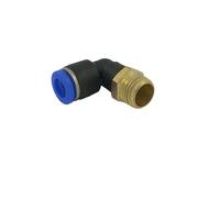 Raccordo Innesto Rapido Pneumatico a L per Tubo 8 Mm Filetto 1/4" - Conf.15 Pezz
