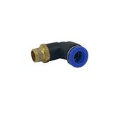 Raccordo Innesto rapido pneumatico a L per tubo 8 mm filetto 1/8" - Conf.15 pezzi