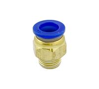 Raccordo Innesto rapido pneumatico per tubo 10 mm filetto 1/4" - Conf. 15 pezzi