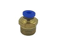 Raccordo Innesto rapido pneumatico per tubo 4 mm filetto 1/4" - Conf.15 pezzi