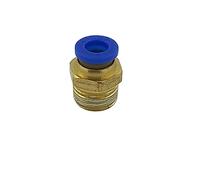 Raccordo Innesto rapido pneumatico per tubo 6 mm filetto 1/4" - Conf.15 pezzi