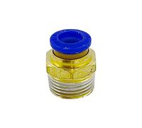 Raccordo Innesto rapido pneumatico per tubo 8 mm filetto 3/8" - Conf. 15 pezzi