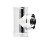 Raccordo inox a T braga MF da 220mm codino M AISI 304