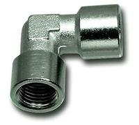 RACCORDO "L" 2 FILETTI FEMMINA X COMPRESSORE ARIA COMPRESSA