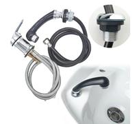 Raccordo lavello alta pressione con doccetta estraibile per shampoo inverso