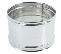 RACCORDO MANICOTTO Femmina - Femmina - INOX - PER STUFE e CAMINI