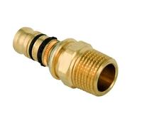 Raccordo Mepla multistrato in ottone filetto maschio tubo a pressare 40 mm x 1'