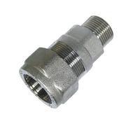 Raccordo monogiunto stringere compressione ottone 1'' per tubo ferro e acciaio - tiemme serie 1590