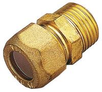 Raccordo Ottone Diritto Bicono M Gas 12 x ? Tiemme 10 Pezzi
