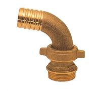 RACCORDO P/GOMMA OTTONE 3 PZ. CURVO 1.1/2X40