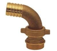 RACCORDO P/GOMMA OTTONE 3 PZ CURVO 1 1/2X40