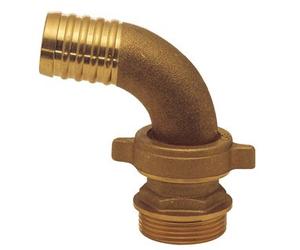 RACCORDO P/GOMMA OTTONE 3 PZ CURVO 1X25