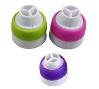 Raccordo Per Decorazione Torte - Adattatore Per Sac À Poche Grande, Convertitori Per Crema A Tre Colori, Connettore Per Beccuccio Per Pasticceria, Accessorio Stabile Per Cupcake, Accessorio Multiuso |
