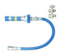 Raccordo per grasso ad alta pressione con meccanismo a sgancio rapido a molla per uso professionale