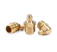 Raccordo per ingrassatore, Ingrassatore in ottone M4-M20 con raccordi diritti a 45 gradi e 90 gradi(90 Degree,M6X1MM-5PCS-BRASS)
