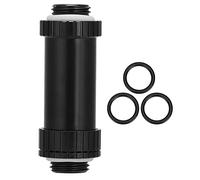 Raccordo per raffreddamento ad acqua Tutto in rame Scheda grafica BSSJT41 SLI Crossfire Retrattile Doppio adattatore filettato esterno Filettatura G1/4 in ottone durevole ad alte (Nera)