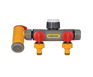 Raccordo per rubinetto a 3 vie Flowmax Grigio-giallo