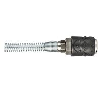 RACCORDO PER SPIRALI ATTACCO RAPIDO PER COMPRESSORI mis. 6x8 (BL)