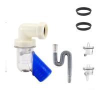 Raccordo per tubi a gomito in PVC da 50 mm in silicone a prova di perdite | Si chiude automaticamente quando è asciutto, si apre quando è bagnato, blocca efficacemente i gas fognari e gli insetti per