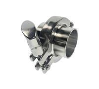 Raccordo per tubi con morsetto saldato, Ghiera for saldatura di tubi con flangia sanitaria in PTFE o guarnizione in silicone in acciaio inossidabile SUS SS 304 Triclamp(159MM)