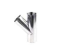 Raccordo per tubi di saldatura a Y, in acciaio inox 304, 19 mm, 25 mm, 32 mm, 38 mm, 45 mm, 51 mm, 57 mm, 63 mm, 76 mm, 89 mm, 102 mm, in acciaio inox 304, 63 x 2 mm